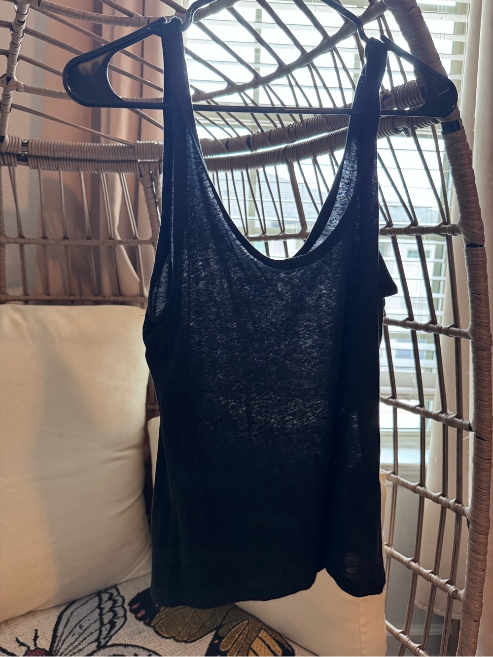 Abercrombie & Fitch Black Scoop-Neck Tank Top